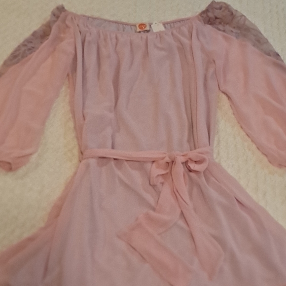 J&M pullover knit dress lace sleeves size small - Picture 2 of 7